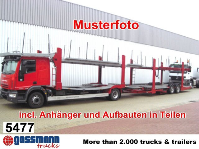Iveco EuroCargo ML160E32 4x2 mit Teilen für Anhänger - Camión portavehículos: foto 1 Iveco EuroCargo ML160E32 4x2 mit Teilen für Anhänger - Camión portavehículos: foto 1