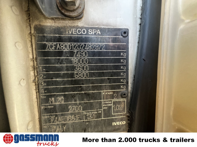 Iveco EuroCargo ML80E18K 4x2 - Camión volquete: foto 3 Iveco EuroCargo ML80E18K 4x2 - Camión volquete: foto 3