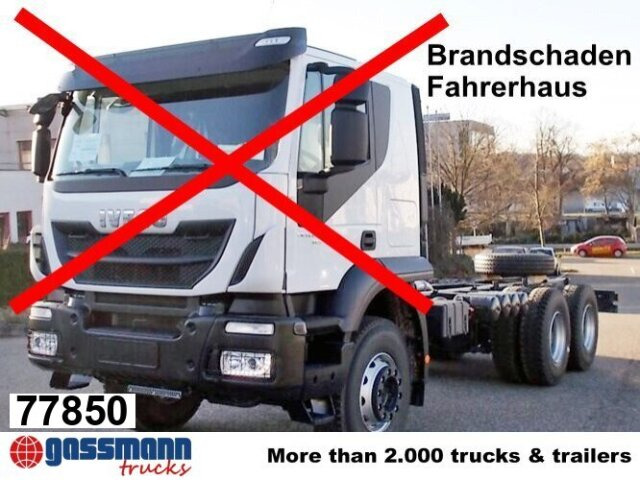 Iveco Trakker AD260T45 6x4, BRANDSCHADEN FAHRERHAUS! - Camión chasis: foto 1 Iveco Trakker AD260T45 6x4, BRANDSCHADEN FAHRERHAUS! - Camión chasis: foto 1