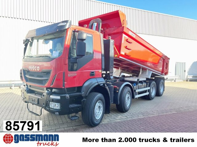 Iveco Trakker AD410T50 8x4, Stahlmulde ca. 16m³, - Camión volquete: foto 1 Iveco Trakker AD410T50 8x4, Stahlmulde ca. 16m³, - Camión volquete: foto 1
