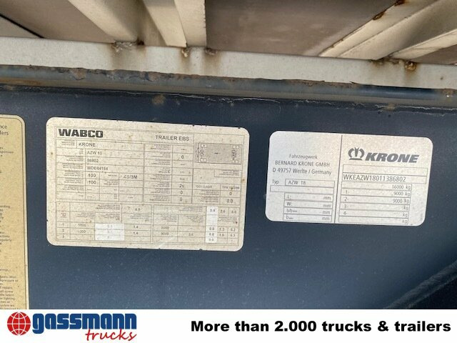 Krone AZW 18 - Remolque portacontenedore/ Intercambiable: foto 5 Krone AZW 18 - Remolque portacontenedore/ Intercambiable: foto 5