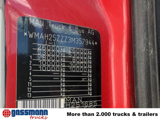 MAN TGA 26.363/410 6x4 BB, 2-S-Alukipper - Camión volquete, Camión grúa: foto 2 MAN TGA 26.363/410 6x4 BB, 2-S-Alukipper - Camión volquete, Camión grúa: foto 2