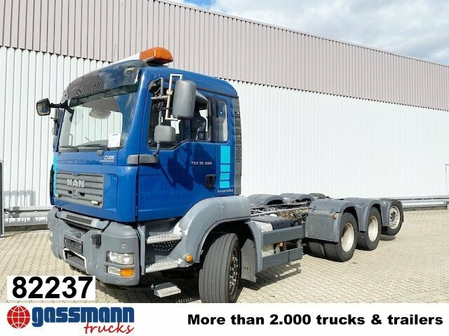 MAN TGA 35.480 8x4-4 BL, Lift-/Lenkachse - Camión chasis: foto 1 MAN TGA 35.480 8x4-4 BL, Lift-/Lenkachse - Camión chasis: foto 1
