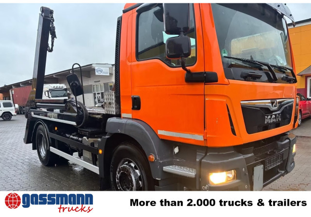 MAN TGM 18.290 4x2 BB, Tele-Absetzer - Camión portacontenedor de cadenas: foto 3 MAN TGM 18.290 4x2 BB, Tele-Absetzer - Camión portacontenedor de cadenas: foto 3