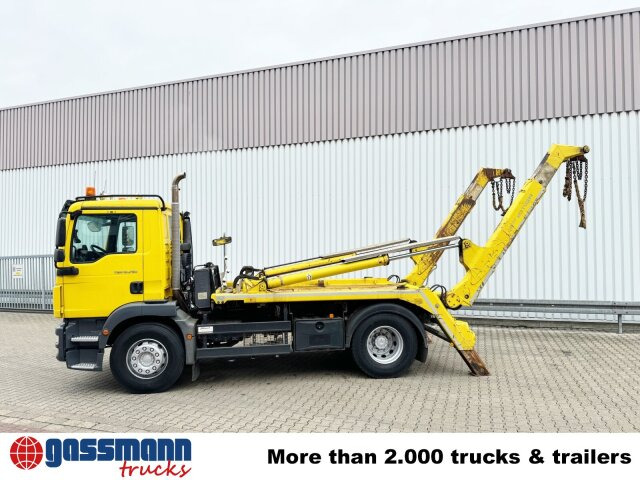 Camión portacontenedor de cadenas MAN TGM 18.290 4x2 BL, Meiller Teleabsetzkipper,: foto 14