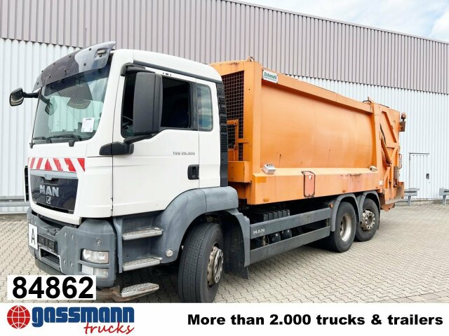 MAN TGS 26.320/400 6x2-4 BL, Lift-/Lenkachse, Heil - Camión de basura: foto 1 MAN TGS 26.320/400 6x2-4 BL, Lift-/Lenkachse, Heil - Camión de basura: foto 1