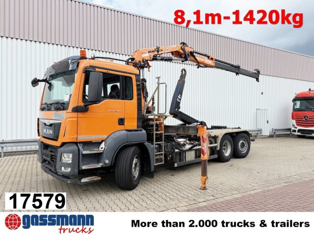 MAN TGS 28.440 6x2-4 BL, Lenk-/Liftachse, Kran Atlas - Camión multibasculante, Camión grúa: foto 1 MAN TGS 28.440 6x2-4 BL, Lenk-/Liftachse, Kran Atlas - Camión multibasculante, Camión grúa: foto 1