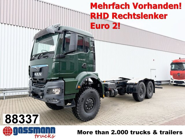MAN TGS 33.440 6x6 BB CH RHD, Euro2, Rechtslenker, - Camión chasis: foto 1 MAN TGS 33.440 6x6 BB CH RHD, Euro2, Rechtslenker, - Camión chasis: foto 1