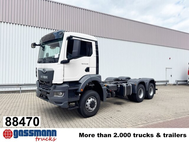 MAN TGS 33.480 6x6 BB CH, Hohe Bauart, Nebenantrieb - Camión chasis: foto 1 MAN TGS 33.480 6x6 BB CH, Hohe Bauart, Nebenantrieb - Camión chasis: foto 1