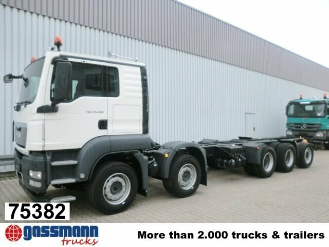 MAN TGS 50.480BB 10x4 Retarder, 3-f.NA - Camión chasis: foto 1 MAN TGS 50.480BB 10x4 Retarder, 3-f.NA - Camión chasis: foto 1