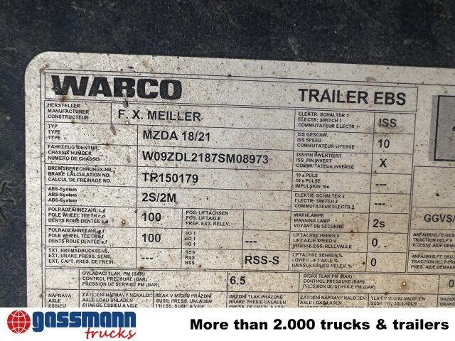 Meiller Meiller MZDA 18/2, geteilte Bordwände - Remolque volquete: foto 3 Meiller Meiller MZDA 18/2, geteilte Bordwände - Remolque volquete: foto 3