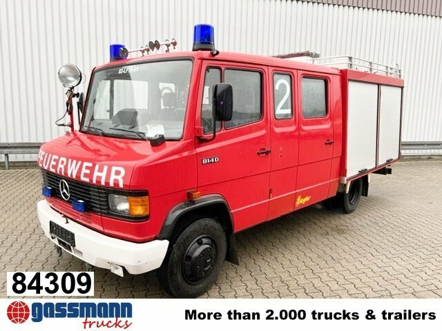 Mercedes-Benz 814 D 4x2 Doka, TLF 8 - Camión de bomberos: foto 1 Mercedes-Benz 814 D 4x2 Doka, TLF 8 - Camión de bomberos: foto 1