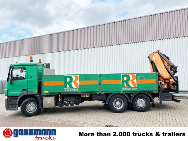 Camión caja abierta, Camión grúa Mercedes-Benz Actros 2544 L 6x2, Retarder, Lenkachse, Heckkran: foto 13