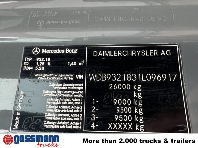 Mercedes-Benz Actros 3346 AK 6x6 - Camión chasis: foto 3 Mercedes-Benz Actros 3346 AK 6x6 - Camión chasis: foto 3