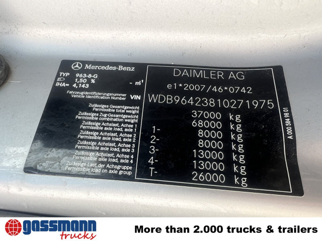 Mercedes-Benz Arocs 3251 LK 8x4/4, Retarder, Stahlmulde ca. - Dúmper: foto 3 Mercedes-Benz Arocs 3251 LK 8x4/4, Retarder, Stahlmulde ca. - Dúmper: foto 3