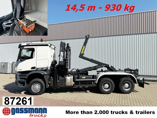 Mercedes-Benz Arocs 3351 AK 6x6, Retarder, Navi, Grounder, - Camión multibasculante, Camión grúa: foto 1 Mercedes-Benz Arocs 3351 AK 6x6, Retarder, Navi, Grounder, - Camión multibasculante, Camión grúa: foto 1