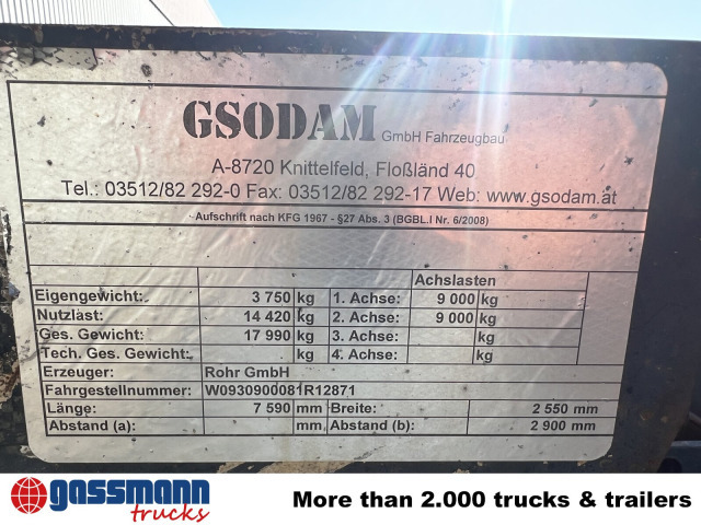 RZA 18 Abrollanhänger - Remolque multilift/ Portacontenedores de cadenas: foto 2 RZA 18 Abrollanhänger - Remolque multilift/ Portacontenedores de cadenas: foto 2