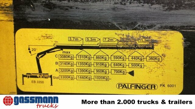 Renault D 180.75 4x2 mit Kran Palfinger PK6001 - Camión caja abierta, Camión grúa: foto 4 Renault D 180.75 4x2 mit Kran Palfinger PK6001 - Camión caja abierta, Camión grúa: foto 4