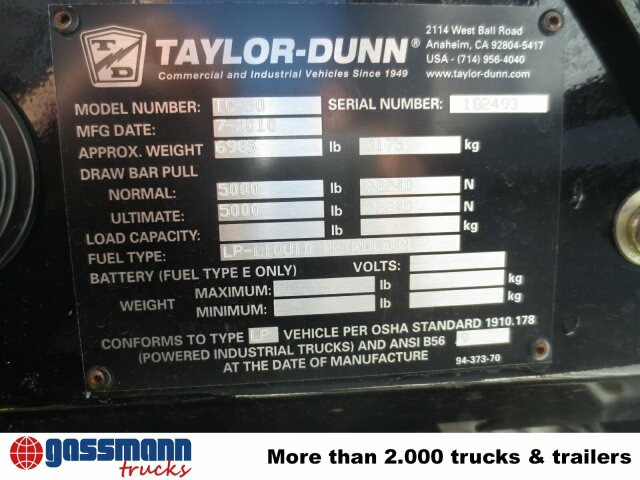 Tiger TC 50, Zugmaschine - Tractor de equipaje: foto 5 Tiger TC 50, Zugmaschine - Tractor de equipaje: foto 5