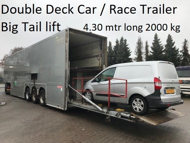 Langendorf Doppeldecker-Rennanhänger mit Hebebühne - Semirremolque caja cerrada: foto 3 Langendorf Doppeldecker-Rennanhänger mit Hebebühne - Semirremolque caja cerrada: foto 3