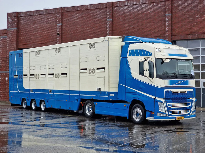 CUPPERS 2 deck livestock - Ventilation - Moving floors - 2x steering axle VSE + Volvo FH500 - Semirremolque transporte de ganado: foto 1 CUPPERS 2 deck livestock - Ventilation - Moving floors - 2x steering axle VSE + Volvo FH500 - Semirremolque transporte de ganado: foto 1