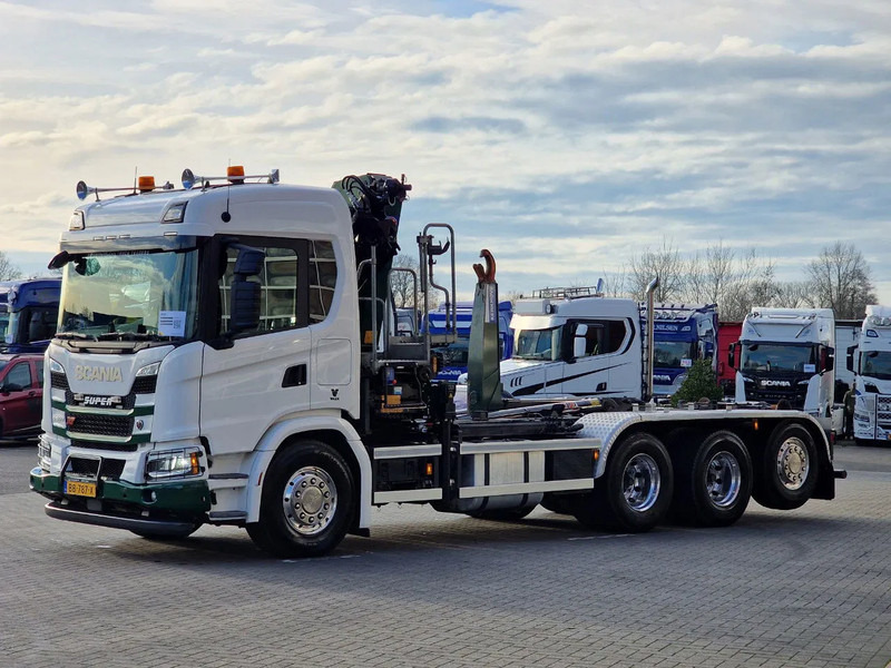 Scania G500 XT 8x4*4 - HMF 2820K Crane - AJK 20T Hooklift - Retarder - Full air - Like new - Camión grúa: foto 5 Scania G500 XT 8x4*4 - HMF 2820K Crane - AJK 20T Hooklift - Retarder - Full air - Like new - Camión grúa: foto 5