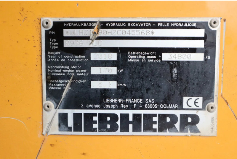 Leasing para Liebherr R936 NLC | STRAIGHT BOOM | MAGNET GEN | OILQUICK Liebherr R936 NLC | STRAIGHT BOOM | MAGNET GEN | OILQUICK: foto 20