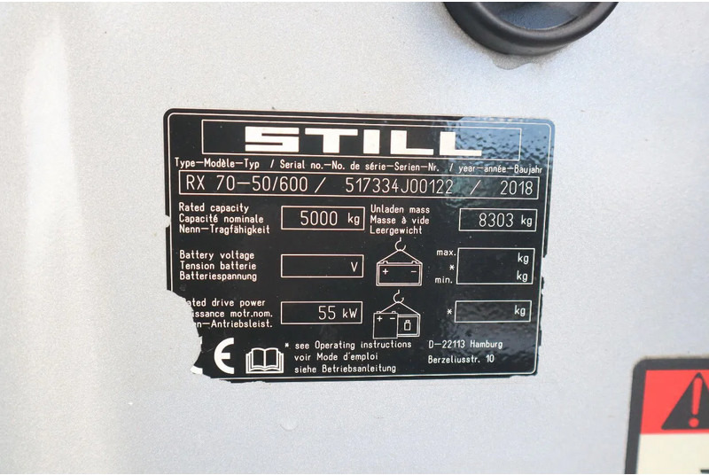 Carretilla elevadora Still RX 70-50 /600 | TRIPLEX | FORK EXT. | SIDESHIFT: foto 20