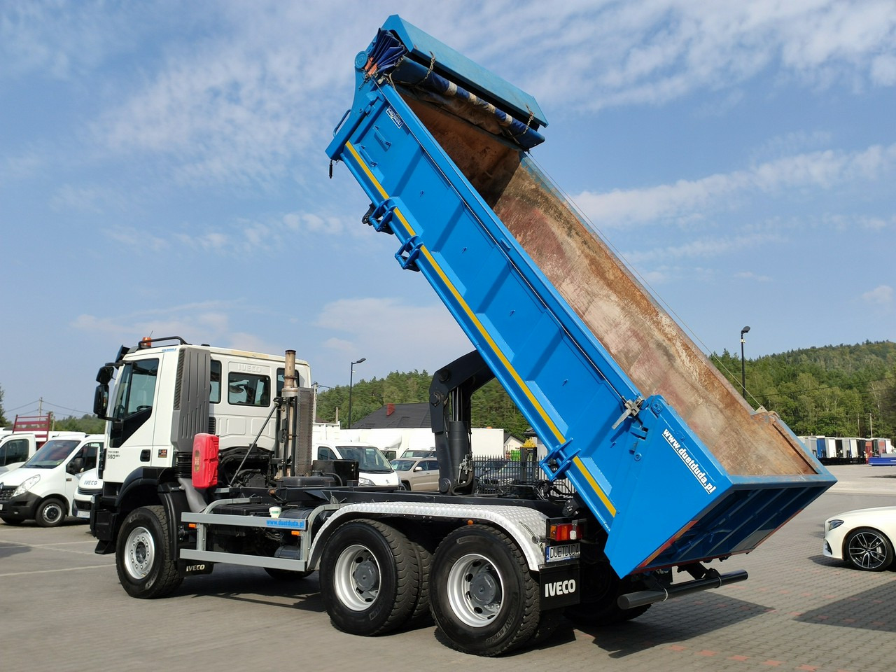 Camión volquete Iveco Trakker 360 EEV Manual 6x4 Wywrot 3-stronny Hydroburta Bok i Tył: foto 15