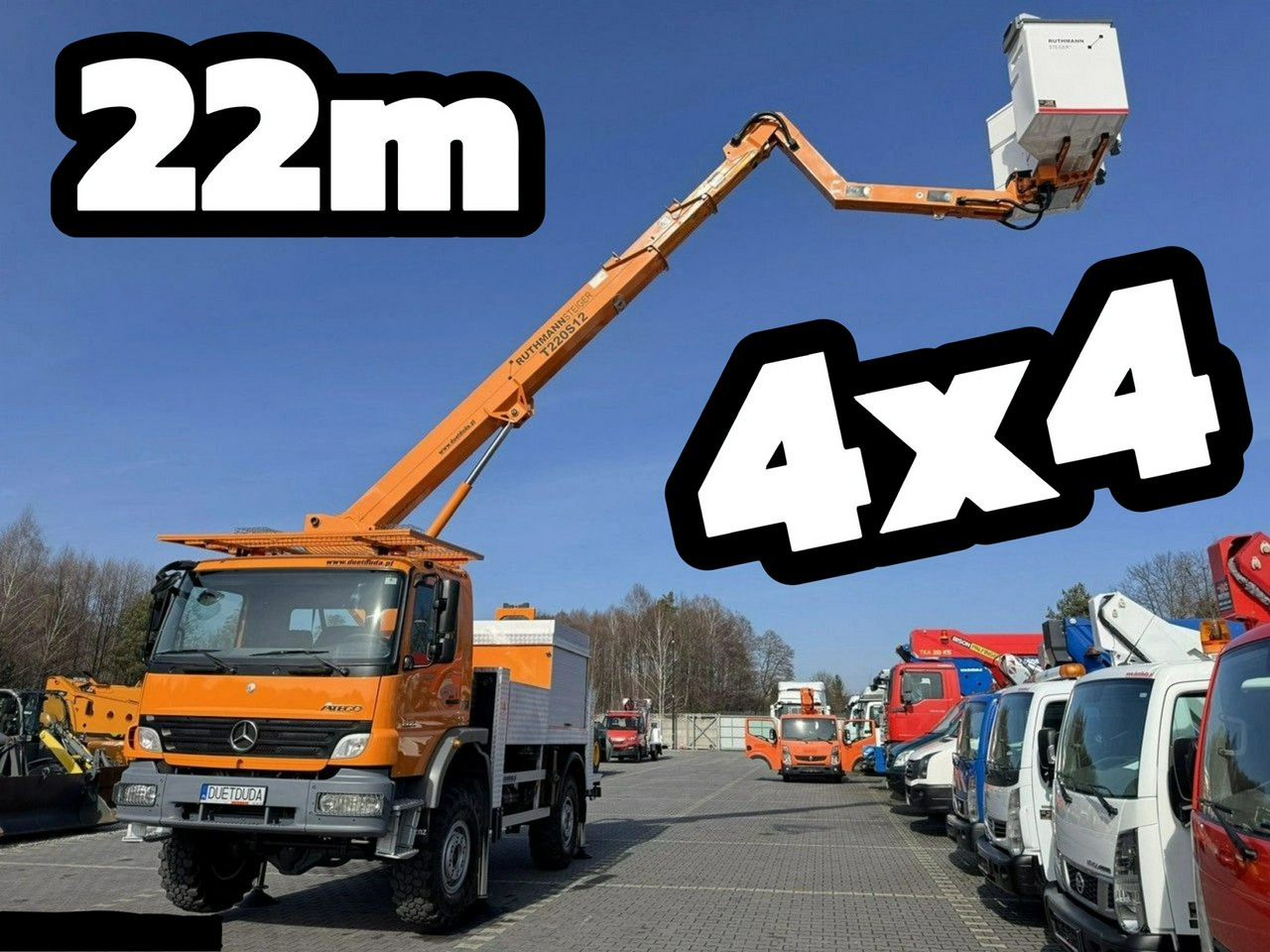 Mercedes Atego 1324 4x4 Zwyżka RUTHMANN STEIGER T220S12 Podnośnik Koszowy - Camión con plataforma elevadora: foto 1 Mercedes Atego 1324 4x4 Zwyżka RUTHMANN STEIGER T220S12 Podnośnik Koszowy - Camión con plataforma elevadora: foto 1