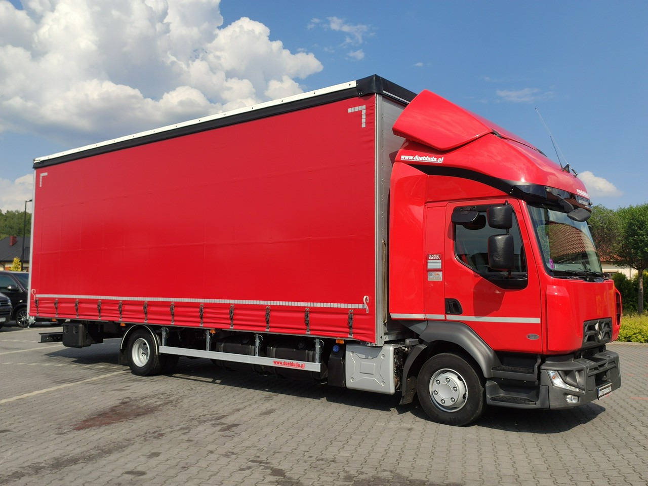Camión lona Renault D12.240 E6 Firana Tył Drzwi Dach Zsuwany Długa 830cm: foto 7