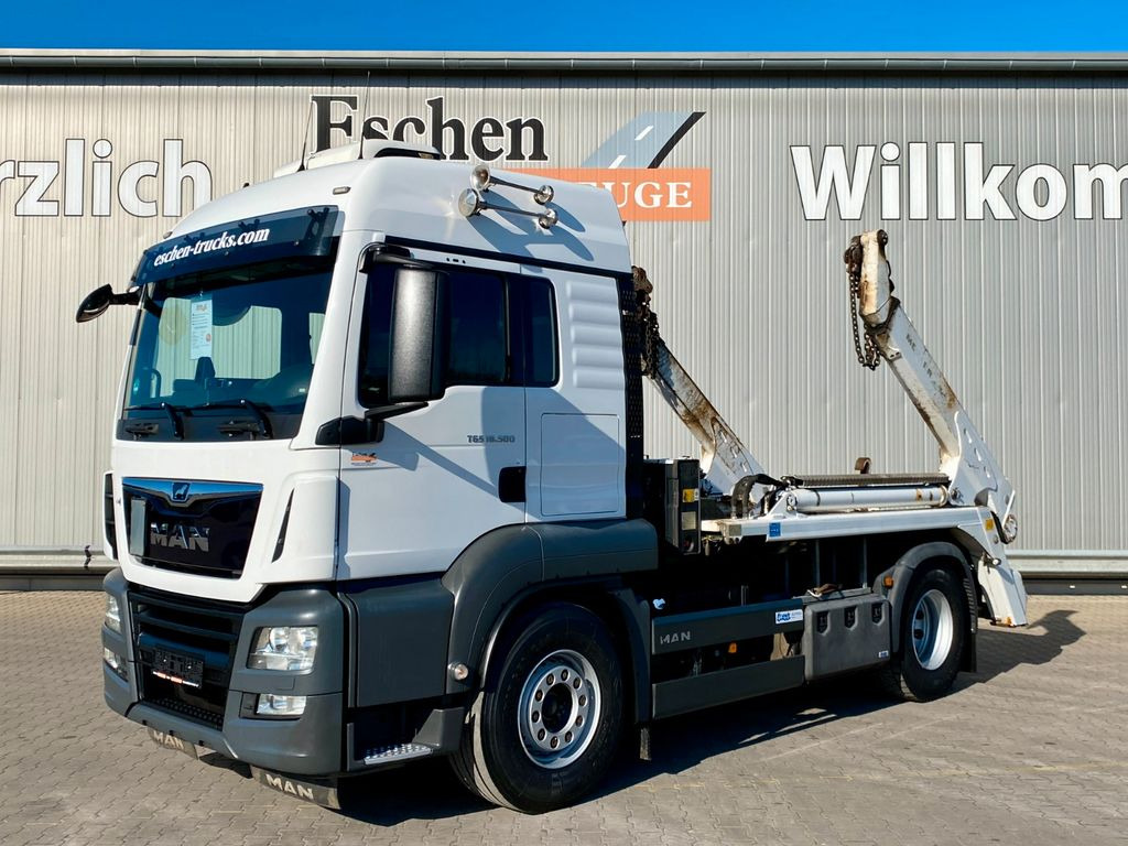 MAN TGS 18.500 LL*LX*MEILLER AK12T*Funk*Retarder*TOP - Camión portacontenedor de cadenas: foto 2 MAN TGS 18.500 LL*LX*MEILLER AK12T*Funk*Retarder*TOP - Camión portacontenedor de cadenas: foto 2
