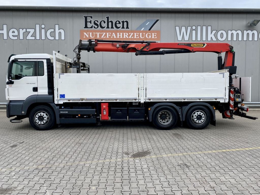 MAN TGS 26.420 6x2-4 LL / Palfinger PK 26.001 L Tec Heckkran - Camión caja abierta, Camión grúa: foto 3 MAN TGS 26.420 6x2-4 LL / Palfinger PK 26.001 L Tec Heckkran - Camión caja abierta, Camión grúa: foto 3