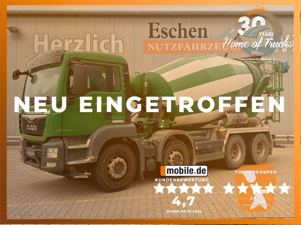 MAN TGS 32.360 8x4 BB | 9m³ Stetter*Navi*HU 06/2026 - Camión hormigonera: foto 1 MAN TGS 32.360 8x4 BB | 9m³ Stetter*Navi*HU 06/2026 - Camión hormigonera: foto 1
