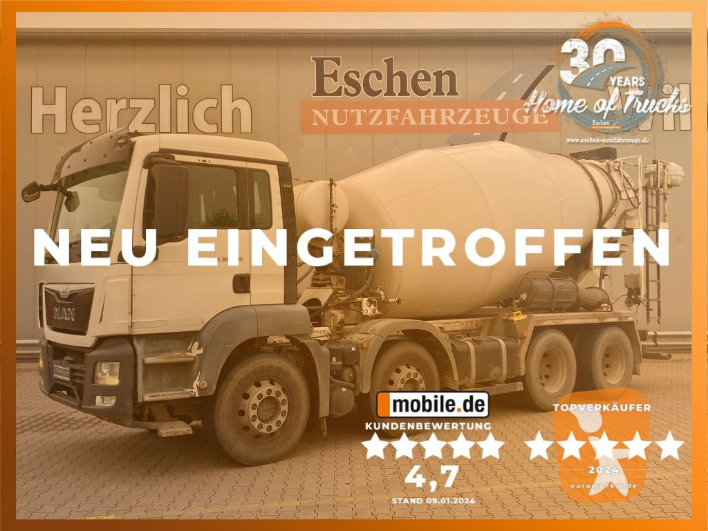 MAN TGS 32.400 8x4 BB | 9m³ Stetter*ALU-Felgen*Klima - Camión hormigonera: foto 1 MAN TGS 32.400 8x4 BB | 9m³ Stetter*ALU-Felgen*Klima - Camión hormigonera: foto 1
