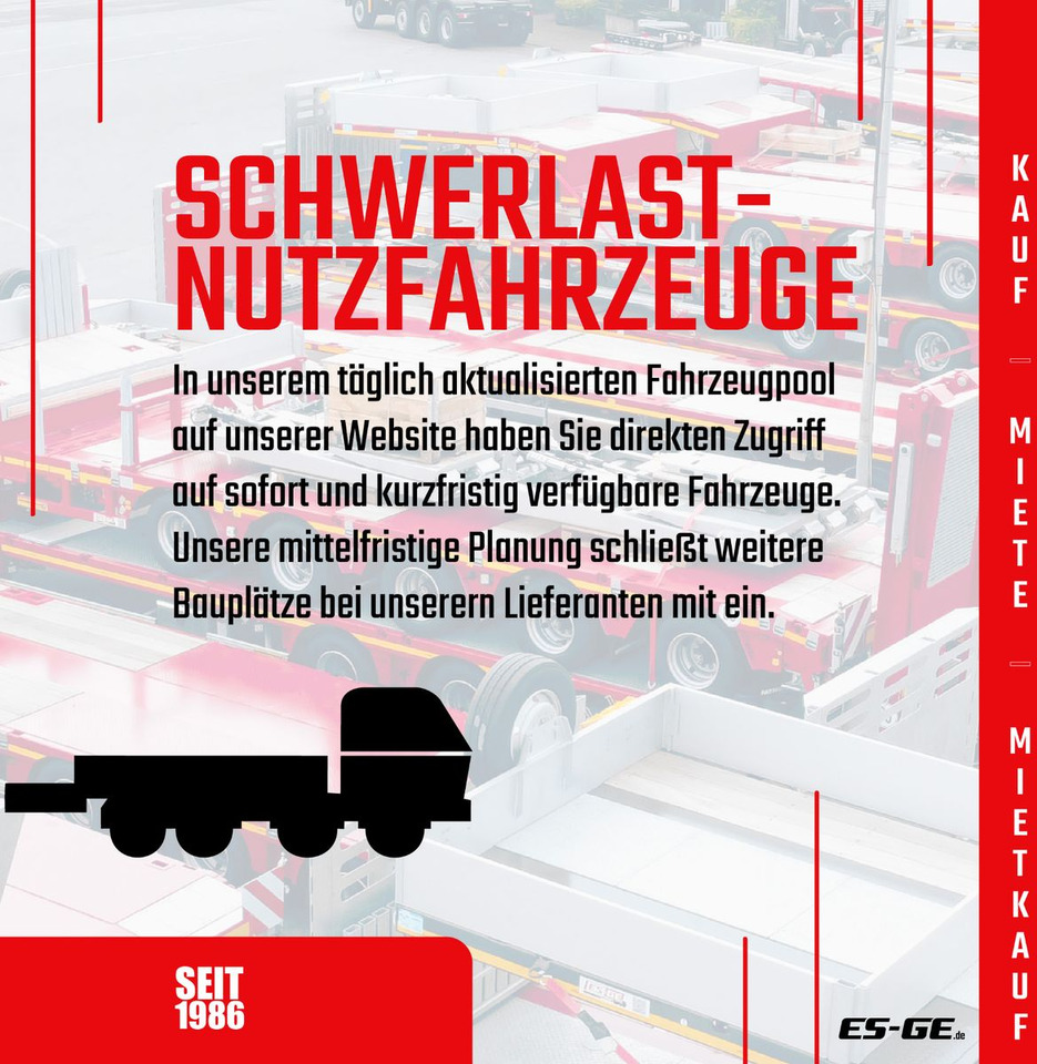 ES-GE 3-Achs-Satteltieflader mit Radmulden - Semirremolque góndola rebajadas: foto 4 ES-GE 3-Achs-Satteltieflader mit Radmulden - Semirremolque góndola rebajadas: foto 4