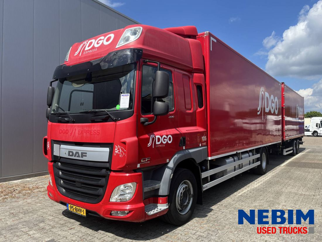 DAF CF 400 4X2 + Wecon Trailer - Camión caja cerrada: foto 1 DAF CF 400 4X2 + Wecon Trailer - Camión caja cerrada: foto 1