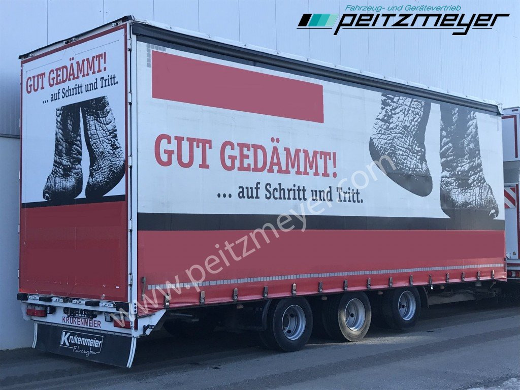 KRUKENMEIER Tridemanhänger TLP 25 zwillingsbereift, Liftachse - Remolque con toldo: foto 1 KRUKENMEIER Tridemanhänger TLP 25 zwillingsbereift, Liftachse - Remolque con toldo: foto 1