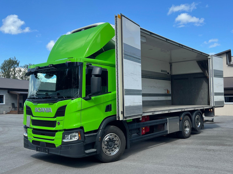 Scania P410 6X2 THERMO KING T-1200R OPEN SIDE - Camión frigorífico: foto 1 Scania P410 6X2 THERMO KING T-1200R OPEN SIDE - Camión frigorífico: foto 1