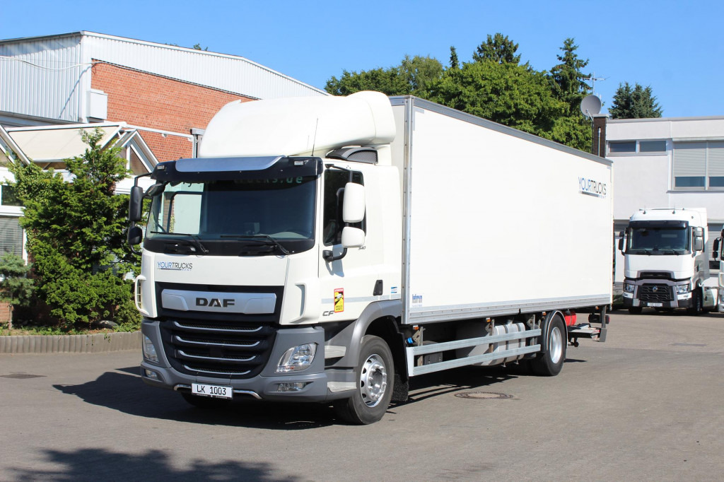 Daf CF 340 E6 Koffer 8,5m Klima LDW Rolltor LBW - Camión caja cerrada: foto 1 Daf CF 340 E6 Koffer 8,5m Klima LDW Rolltor LBW - Camión caja cerrada: foto 1