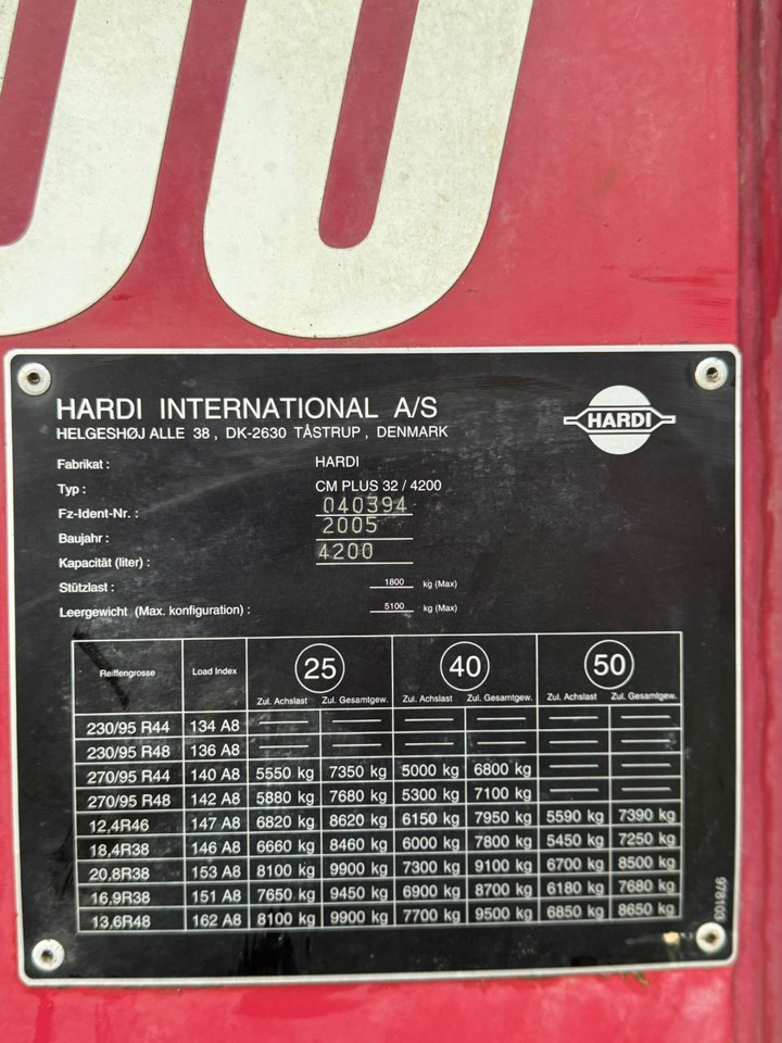 Pulverizador arrastrado Hardi Commander 4200 30m Anhängespritze: foto 16 Pulverizador arrastrado Hardi Commander 4200 30m Anhängespritze: foto 16