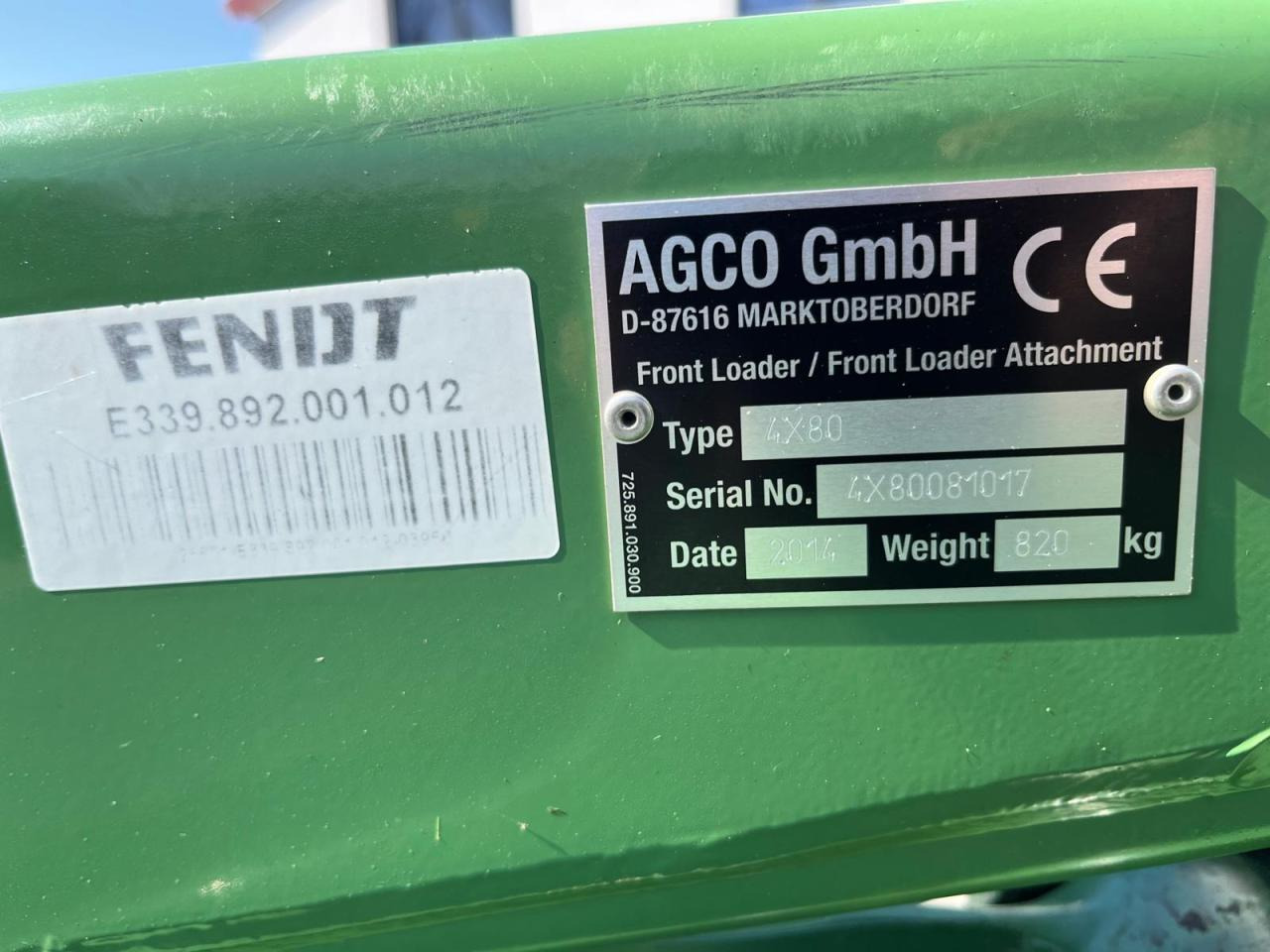 Implemento Fendt Frontlader Fendt Cargo 4X 80 Konsole Vario 500 700: foto 8