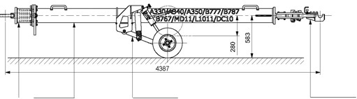 Aircraft Towbar Universal MD11, L1011, DC10, B767, A330, A340, A350, B777, B787 - Equipo de apoyo en tierra: foto 2 Aircraft Towbar Universal MD11, L1011, DC10, B767, A330, A340, A350, B777, B787 - Equipo de apoyo en tierra: foto 2