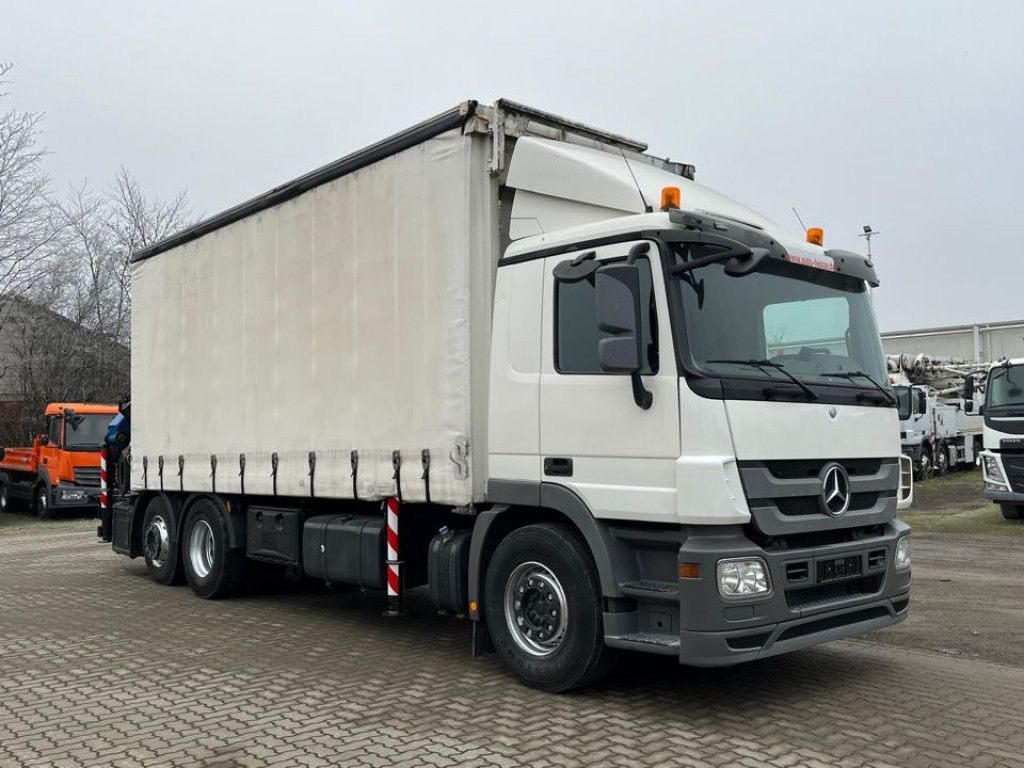 Mercedes-Benz Actros 2541 L6x2 Pritsche Heckkran 34m/to, Jib, - Camión grúa, Camión lona: foto 2 Mercedes-Benz Actros 2541 L6x2 Pritsche Heckkran 34m/to, Jib, - Camión grúa, Camión lona: foto 2