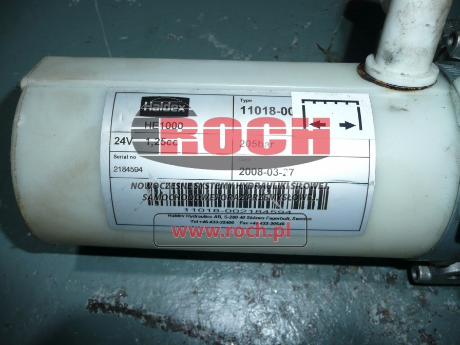 HALDEX 11018-00 + 24M022WAAU2319 24V 1,25CC205 BAR - Bomba hidráulica para Maquinaria de construcción: foto 2 HALDEX 11018-00 + 24M022WAAU2319 24V 1,25CC205 BAR - Bomba hidráulica para Maquinaria de construcción: foto 2