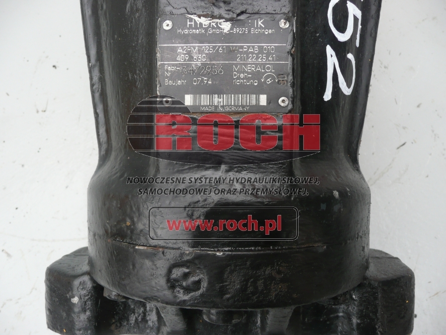 HYDROMATIK A2FM125/61W-PAB010 409630 211.22.25.41 - Motor hidráulico para Excavadora de ruedas: foto 2 HYDROMATIK A2FM125/61W-PAB010 409630 211.22.25.41 - Motor hidráulico para Excavadora de ruedas: foto 2