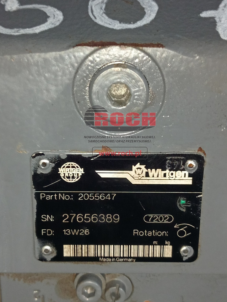 WIRTGEN 2055647 - Bomba hidráulica: foto 1 WIRTGEN 2055647 - Bomba hidráulica: foto 1