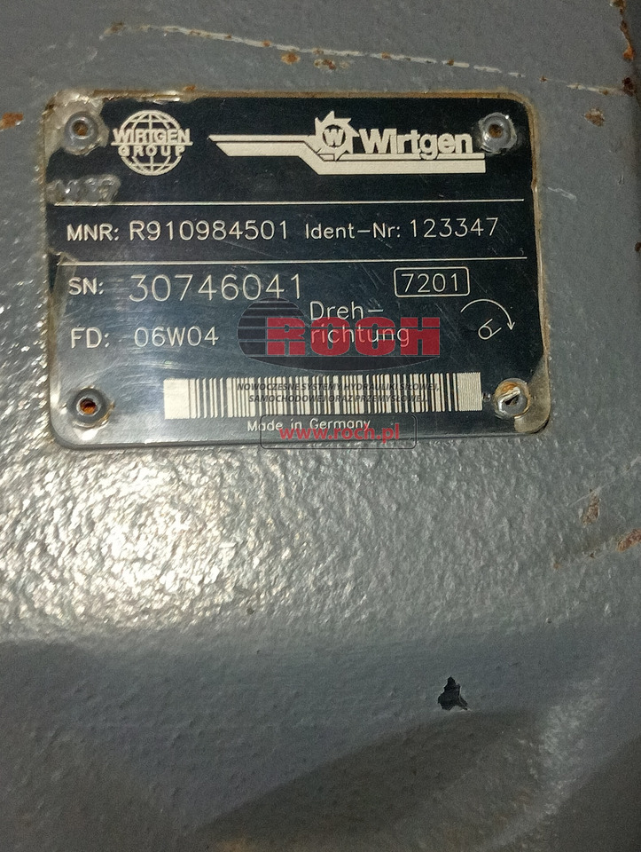 WIRTGEN R910984501 123347 - Bomba hidráulica: foto 2 WIRTGEN R910984501 123347 - Bomba hidráulica: foto 2