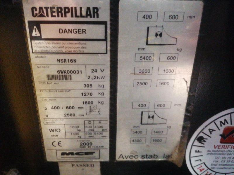 Apilador Caterpillar NSR16N: foto 9