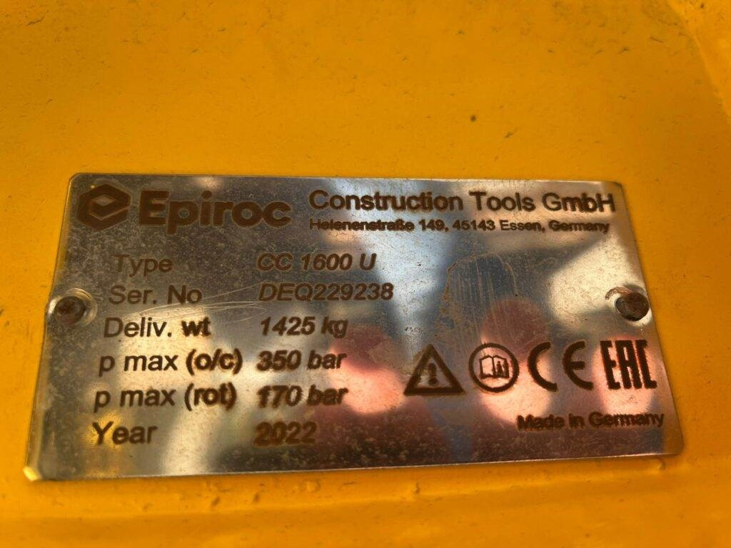 Epiroc Abbruchzange CC1600U - Cizalla de demolición para Maquinaria de construcción: foto 4 Epiroc Abbruchzange CC1600U - Cizalla de demolición para Maquinaria de construcción: foto 4